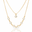 Choker Dupla Veneziana Pontos de Luz Facetado Cristal