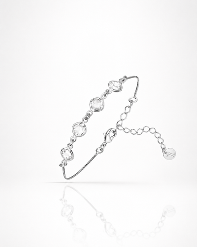 Pulseira Pontos de Luz Facetado Cristal