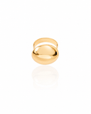 Anel Redondo Liso Ajustável P - Banhado a Ouro 18K