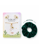 Conjunto Infantil Lhama Esmaltado Branco com Detalhes Coloridos