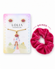 Conjunto Infantil Coroa Princesa Esmaltada Rosa