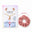 Conjunto Infantil Esmaltado Flamingo Rosa