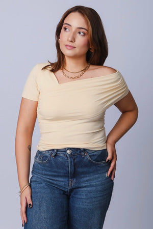 Blusa Assimétrica Drapeada
