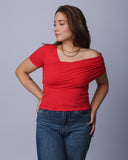 Blusa Assimétrica Drapeada