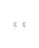 Brinco Navetes Cristal Ródio Branco