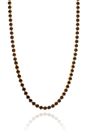 Choker Riviera Preto Banhado a Ouro 18K