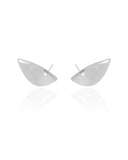 Ear Cuff Folha Lisa 2.4 cm Ródio Branco