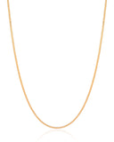 Gargantilha Veneziana 1 mm Banhado a Ouro 18K
