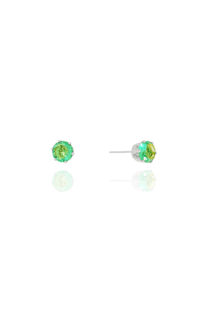 Brinco Ponto de Luz Turmalina 6 mm