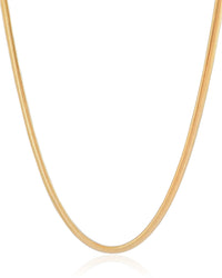 Gargantilha Snake 4 mm Banhado a Ouro 18K