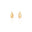 Brinco Gota Lisa 1.5 cm Banhado a Ouro 18K