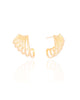 Brinco Ear Cuff Seis Filetes Lisos Banhado a Ouro 18K