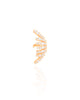 Piercing Filetes Cravejados Cristal Banhado a Ouro 18K