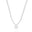 Choker Bolinhas Pingente Redondo Ródio Branco