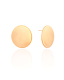 Brinco Redondo Liso 2.5 cm Banhado a Ouro 18K