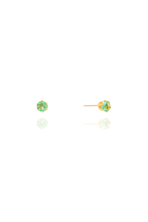 Brinco Ponto de Luz Turmalina 4 mm