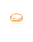 Anel Reto Liso Tamanho 18 Banhado a Ouro 18K