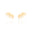 Ear Cuff Filetes Cravejados Cristal Banhado a Ouro 18K