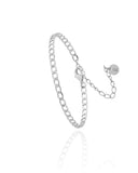 Pulseira Grumet Diamantada Detalhe Riscada