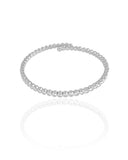 Bracelete Pontos de Luz Cristal 3 mm Ródio Branco