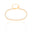 Pulseira Riviera Baguetes Cristal 3 mm Banhado a Ouro 18K
