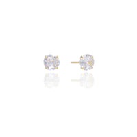 Brinco Ponto de Luz Banhado a Ouro 18K