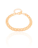 Pulseira Grumet Dupla Banhado a Ouro 18K