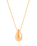 Gargantilha Longa Rabo de Rato 1 mm Gota Lisa Banhado a Ouro 18K - 60 cm
