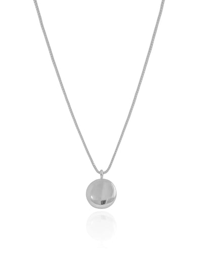 Choker Veneziana Redondo Liso 1,2 cm Ródio Branco - 31 cm