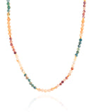 Choker Cristais Coloridos 4 mm Banhado a Ouro 18K