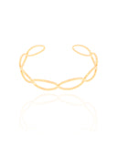 Bracelete Elíptico 9 mm Banhado a Ouro 18K