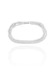 Pulseira Tripla Cravejada Cristal Ródio Branco