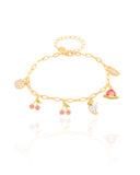 Pulseira Frutas Coloridas e Cristais