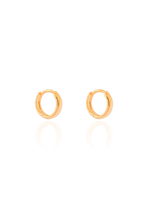 Brinco Argola Lisa 1.2 cm Banhado a Ouro 18K