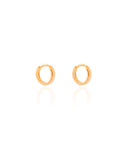 Brinco Argola Lisa 1.2 cm Banhado a Ouro 18K
