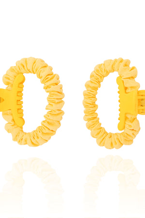 Kit Presilhas Meia Lua e Elásticos Amarelo