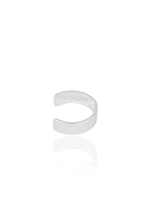 Piercing Liso Achatado Ródio Branco