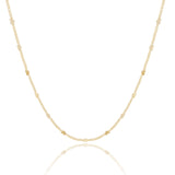 Choker Plaquinhas Corações Flat Banhado a Ouro 18K