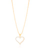 Gargantilha Veneziana Coração Cravejado Cristal Banhado a Ouro 18K - 45 cm