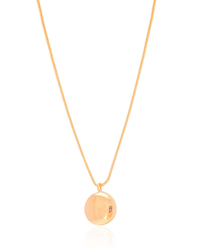 Colar Veneziana Redondo Liso Banhado a Ouro 18K - 45 cm
