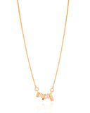 Gargantilha Geométrico Pontos de Luz Cristal Banhado a Ouro 18K - 40 cm