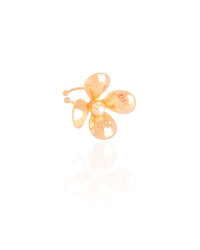 Piercing Flor Pérola Banhado a Ouro 18K