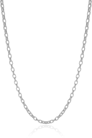 Gargantilha Elos 3 mm Ródio Branco