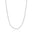 Choker Cordão Baiano 2 mm Ródio Branco