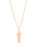 Gargantilha Veneziana Abraço Banhado a Ouro 18K - 45 cm