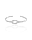 Bracelete Nó Ródio Branco