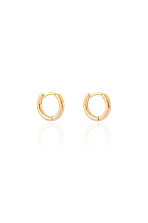 Brinco Argola Lisa 1.1 cm Banhado a Ouro 18K