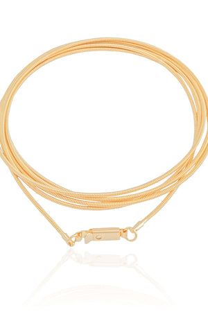Pulseira Corda de Violão Banhado a Ouro 18K