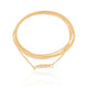 Pulseira Corda de Violão Banhado a Ouro 18K