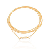 Pulseira Corda de Violão Banhado a Ouro 18K